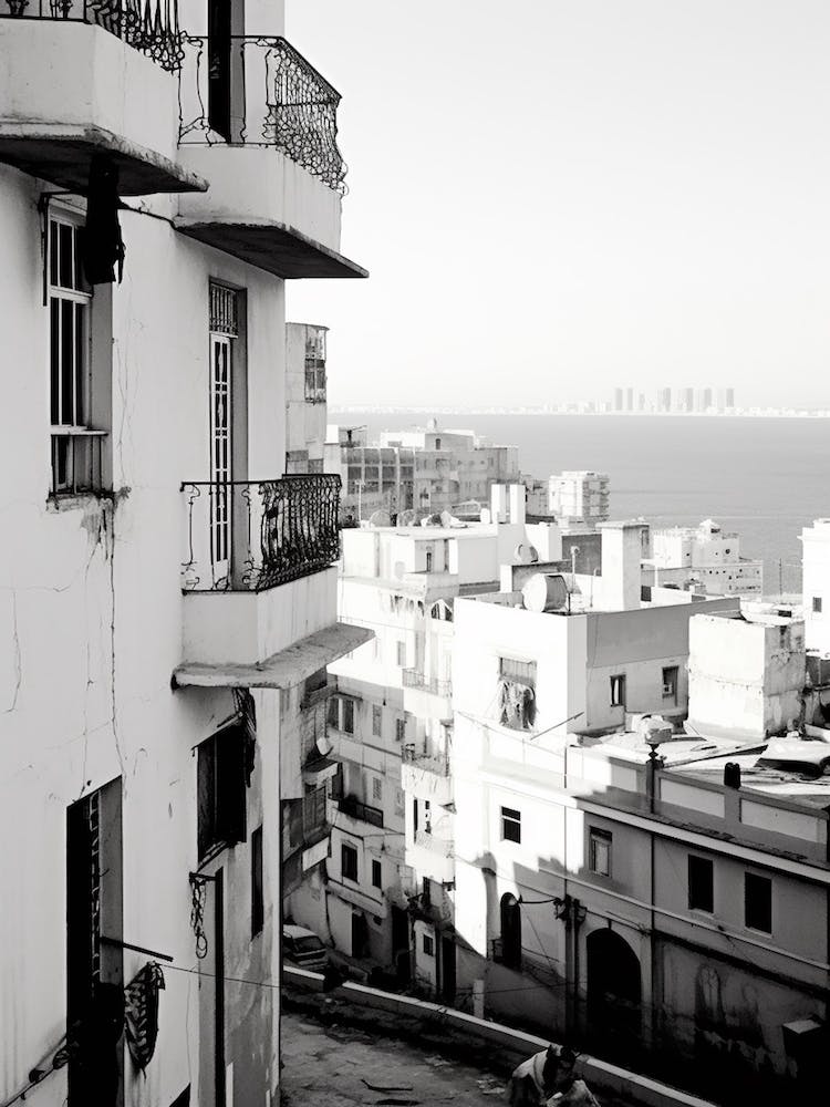 Algiers, Algeria, Mediterranean Black And White Photography Analogue 1