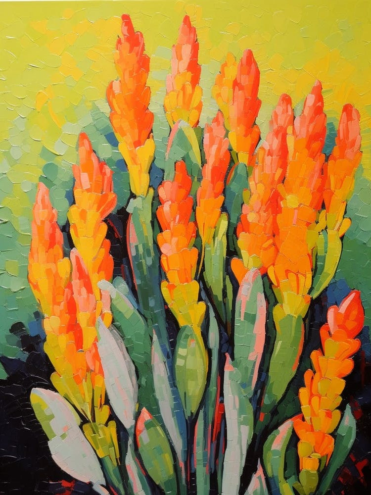 Cactus Painting Organ Pipe Cactus 1