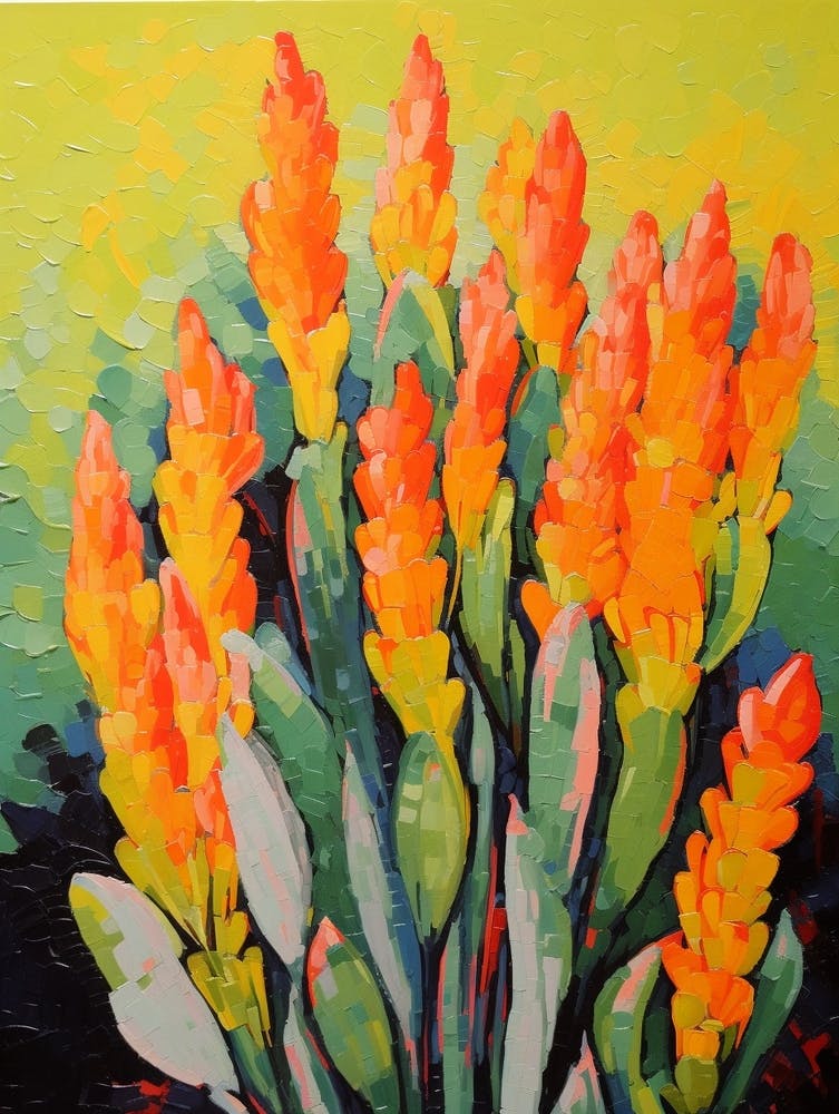 Cactus Painting Organ Pipe Cactus 1