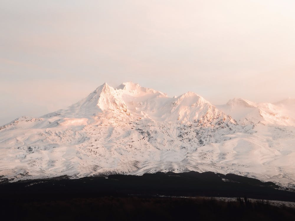 Pink Winter Mountain