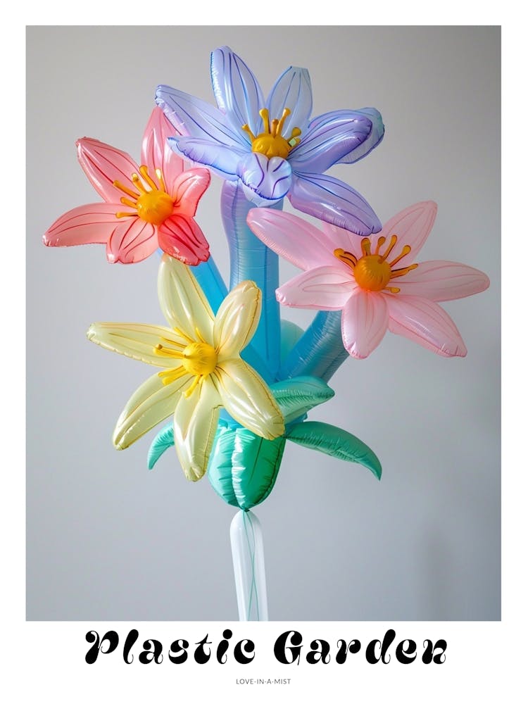 Dreamy Inflatable Flowers Poster Love In A Mist Nigella 3