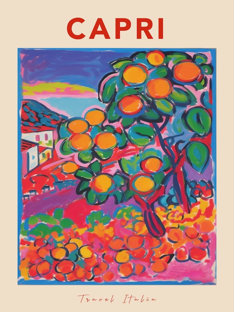 Capri Italia Travel Poster
