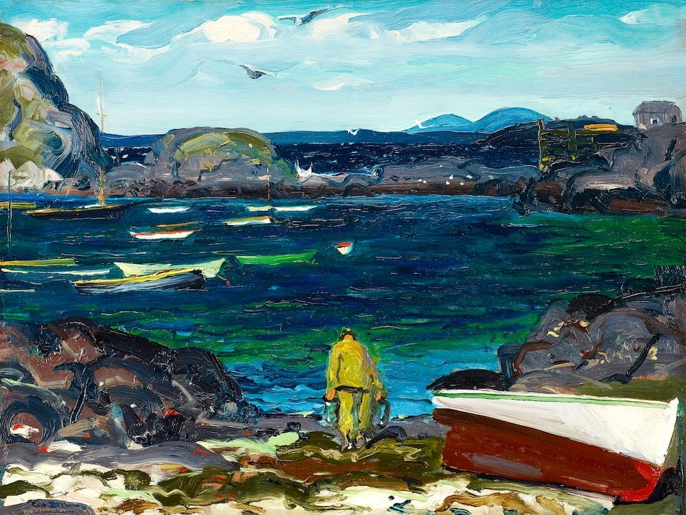 The Harbor Monhegan Coast Maine, George Wesley Bellows