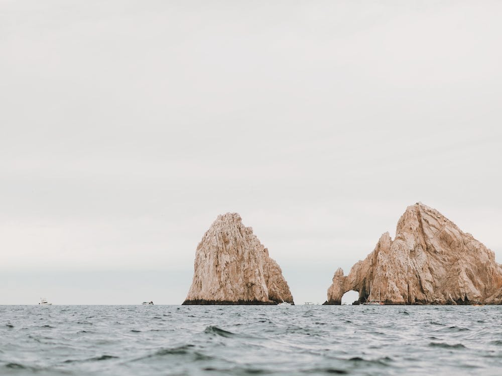 Rocky Cliffs In Ocean
