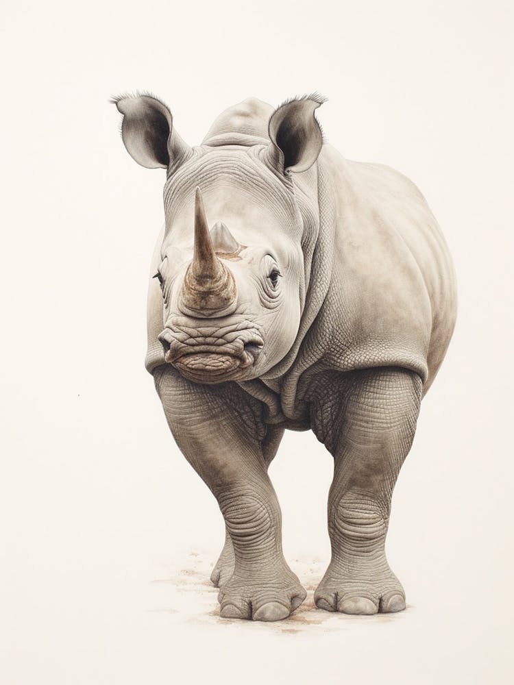 Simple Illustration Of A Rhino 5