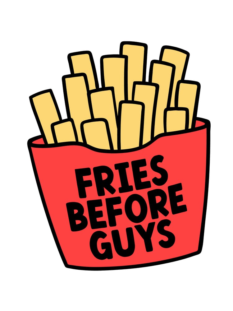 Fries Before Guys Kitchen Print