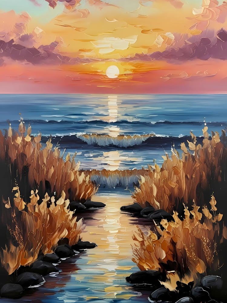 Sunset Over The Ocean 6