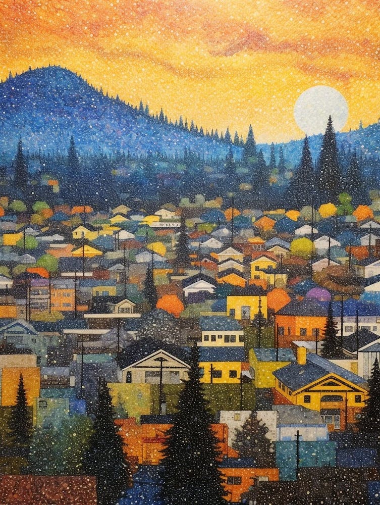 Bellingham Washington Retro Pop Art 12