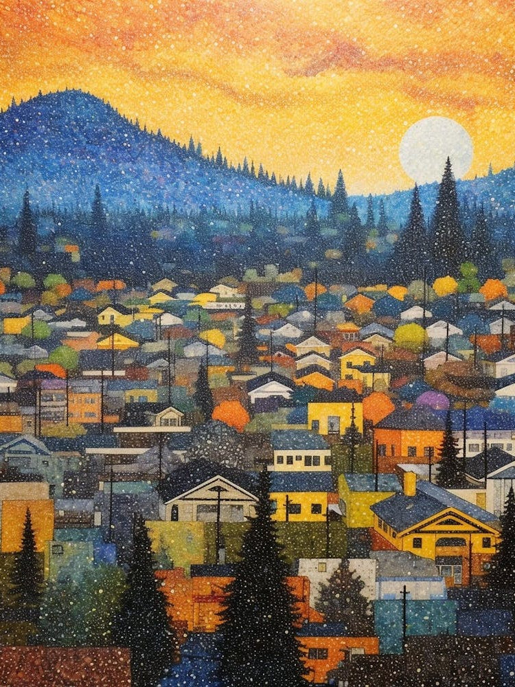 Bellingham Washington Retro Pop Art 12