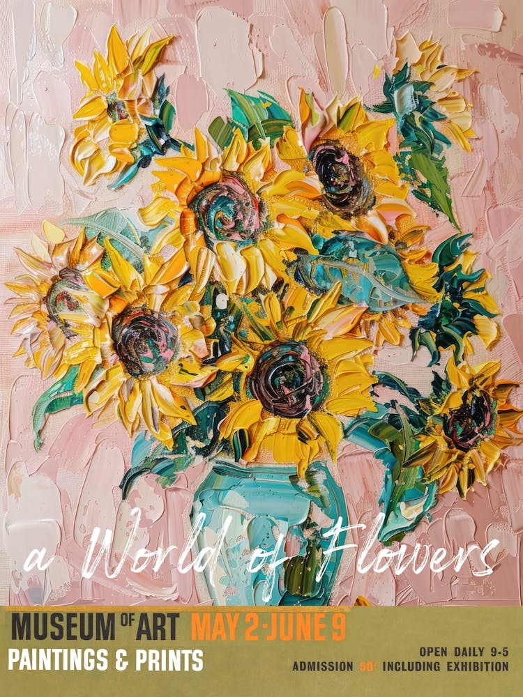 A World Of Flowers, Van Gogh Exhibition Sunflowers 8