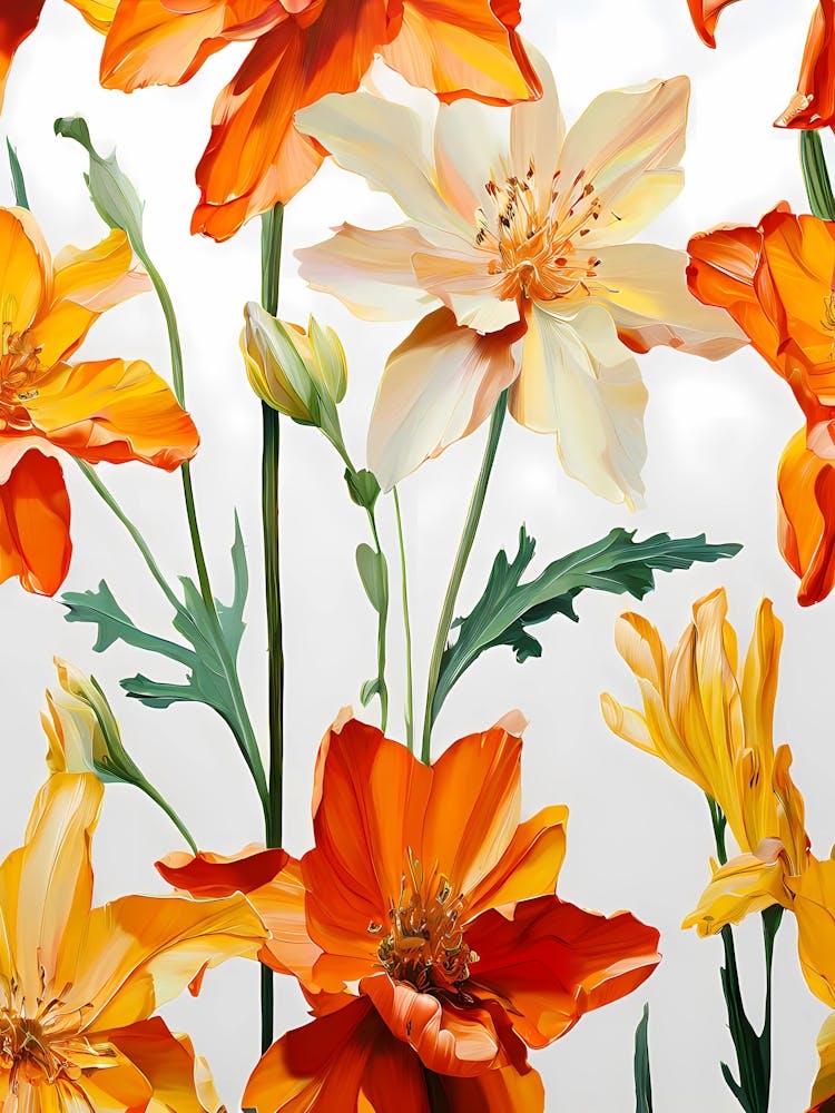 Orange Flowers 9