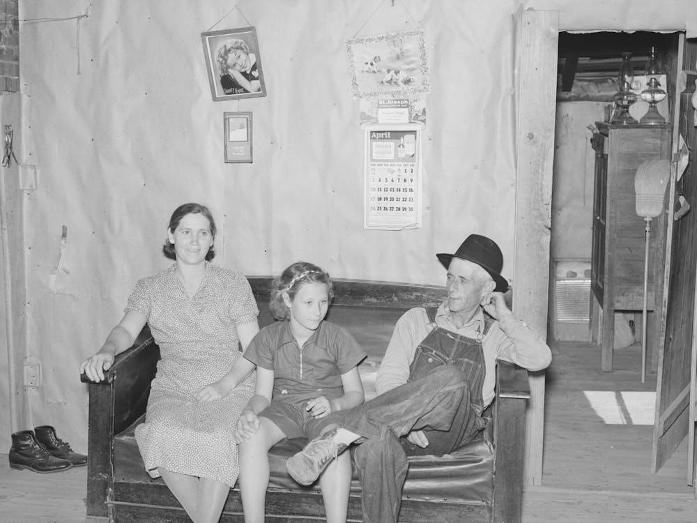 Southeast Missouri Farms Sharecropper S Family In Shack Home La Forge Project, Missouri By Russell Lee