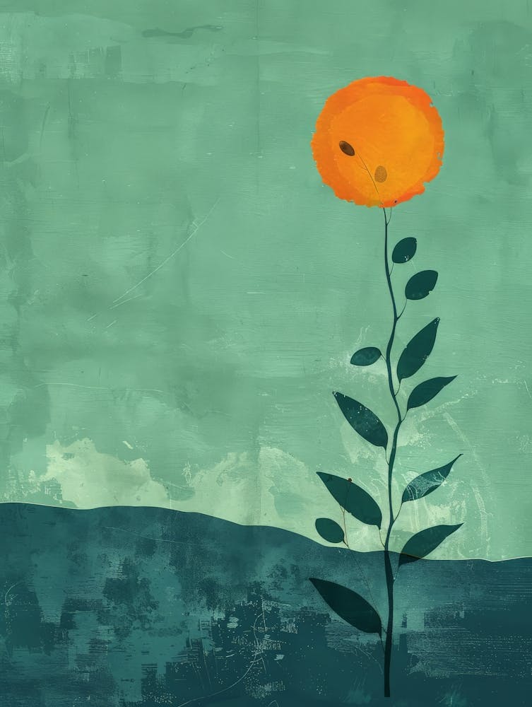 Single Orange Flower