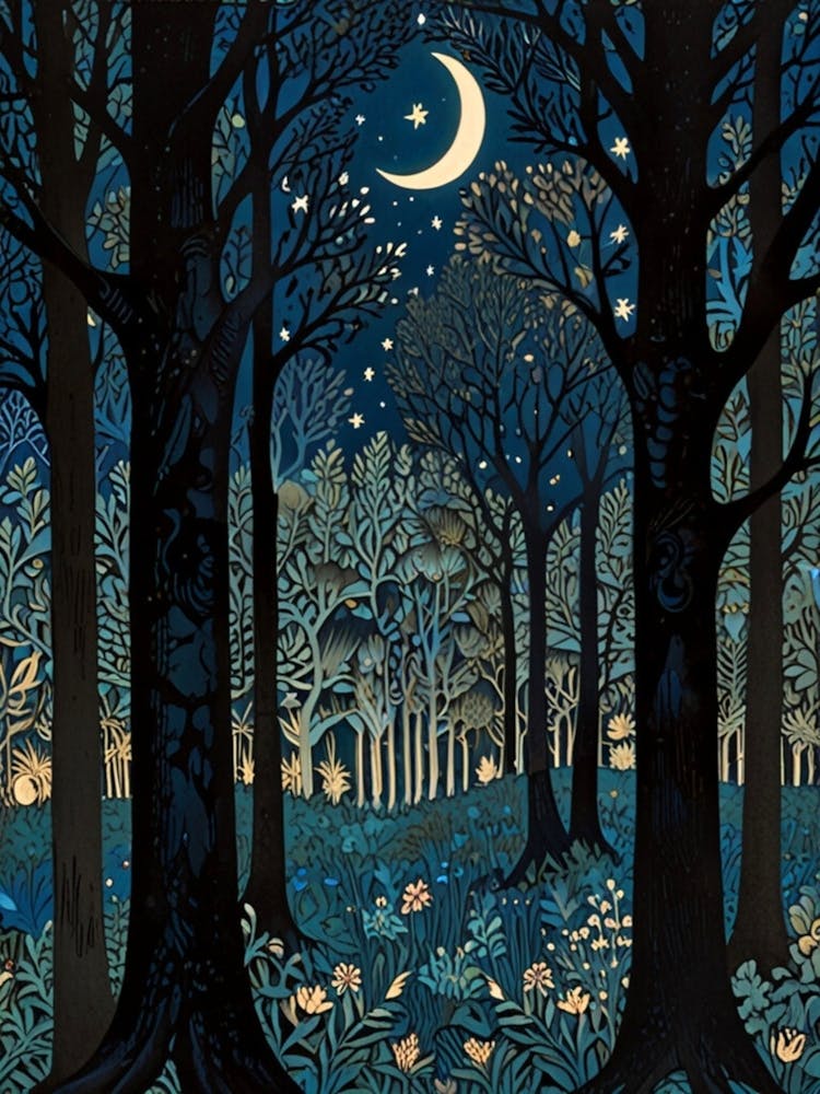 William Morris Night In The Woods 21