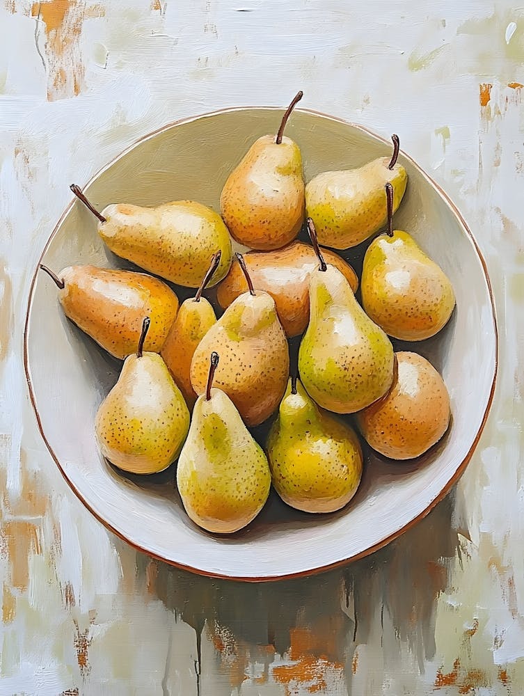 Still Life Pear Bowl 8