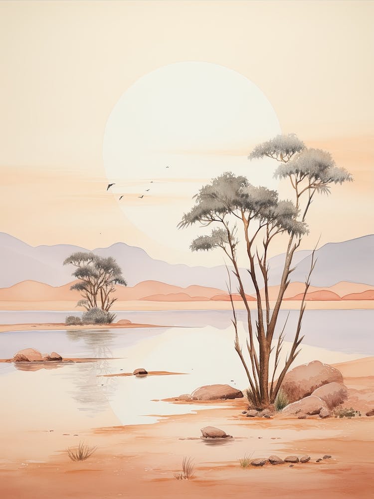 Watercolour Of Sharm El Sheikh   Sinai Peninsula Egypt 0