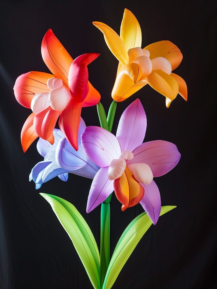 Bright Inflatable Flowers Monkey Orchid 1