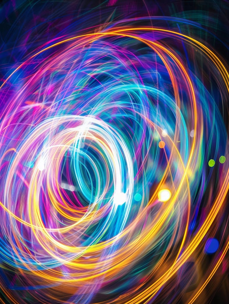Abstract Background With Colorful Lights