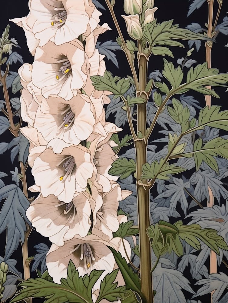 Flower Illustration Delphinium 3