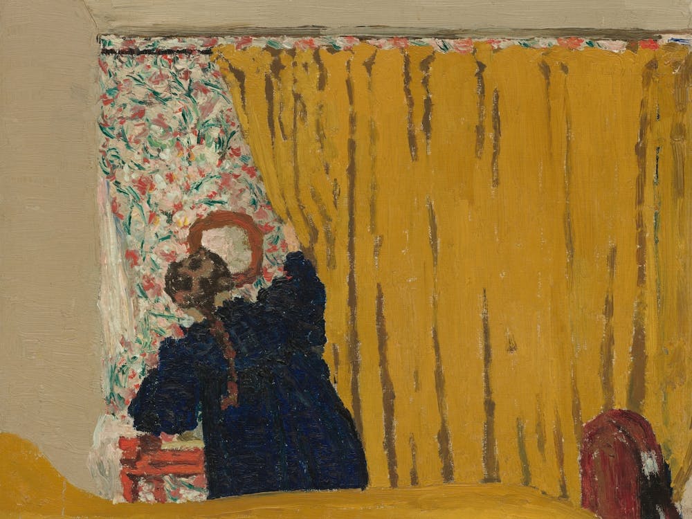 The Yellow Curtain (ca, 1893) by Edouard Vuillard.