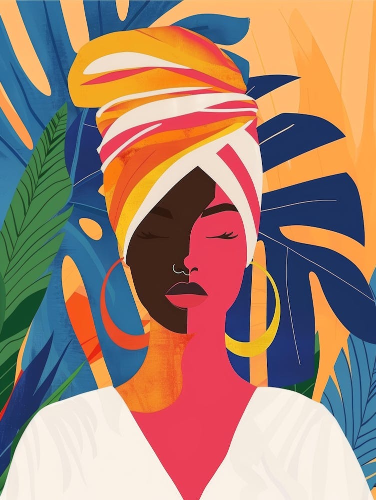 African Woman With Turban 18