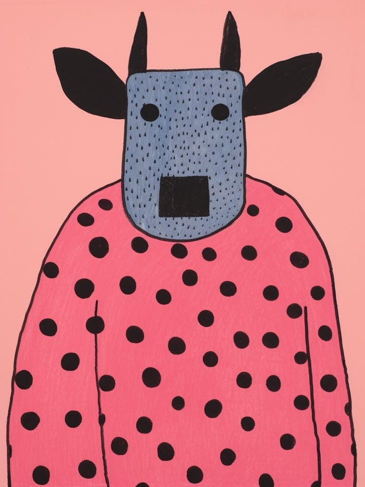 Pink Polka Dot Buffalo 1