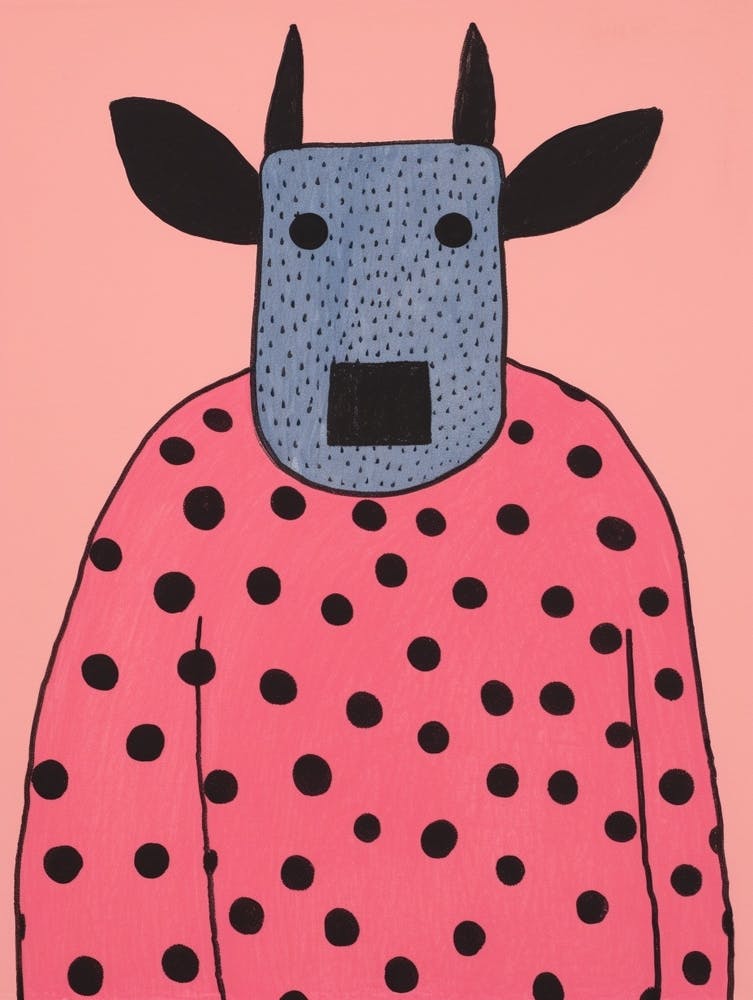 Pink Polka Dot Buffalo 1