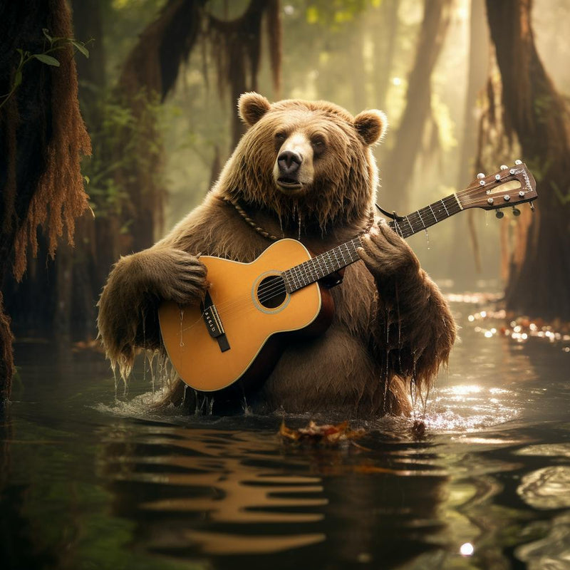 Bear Playing Guitar
