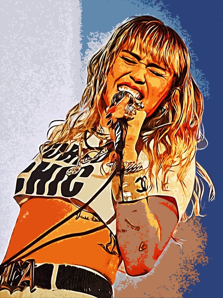 Miley Cyrus Canvas Art