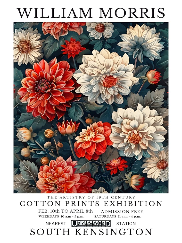 William Morris Baumwollstoffdruck-Ausstellung 40