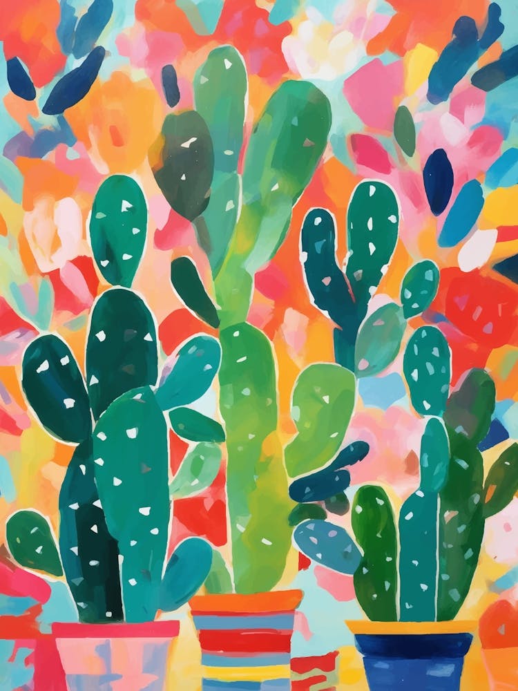 Colorful Cactus Garden