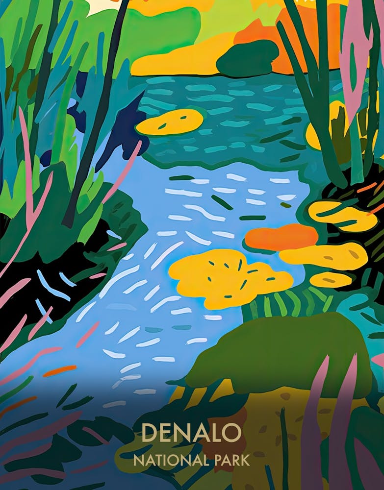 Everglades National Park Travel Poster Matisse Style 3