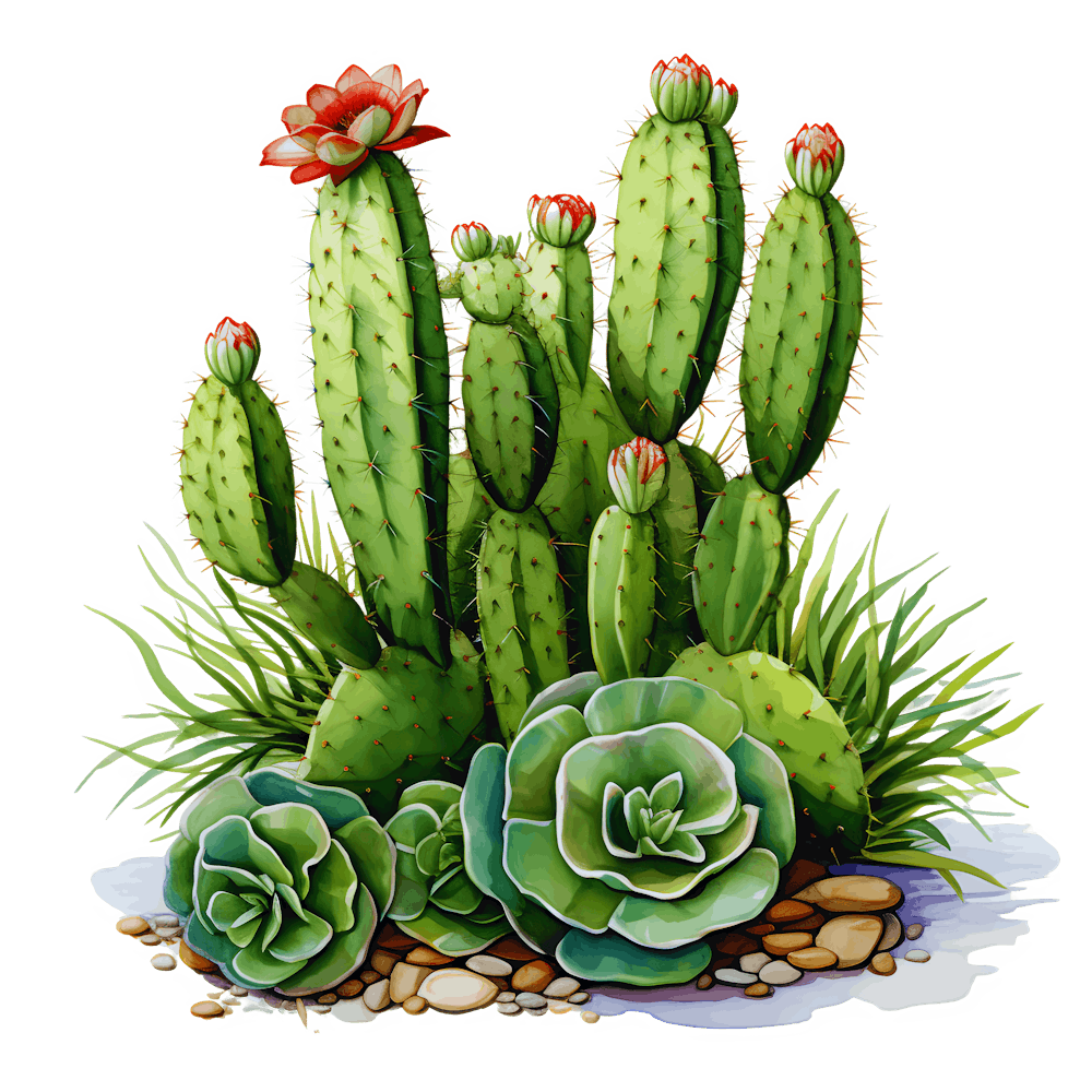 Prickly Elegance: A Cactus Symphony