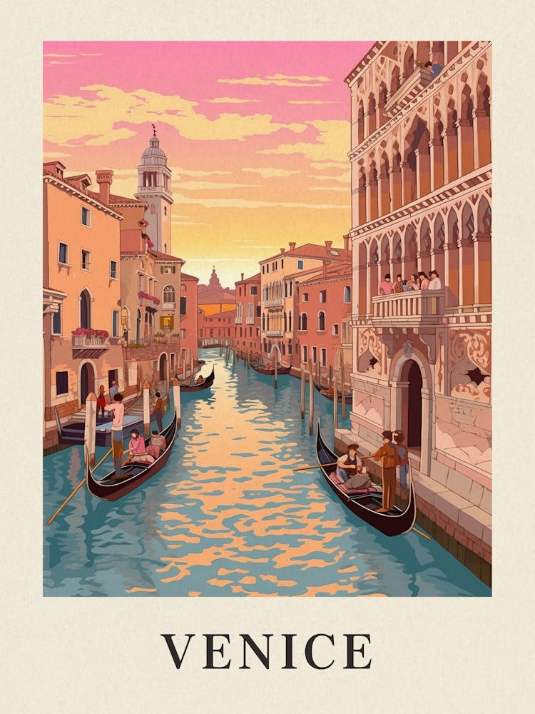 Vintage Travel Poster Venice 2