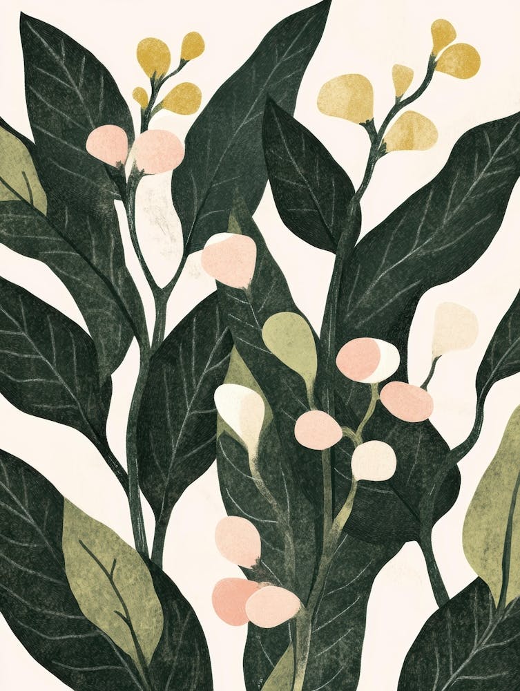 Leaves And Flowers