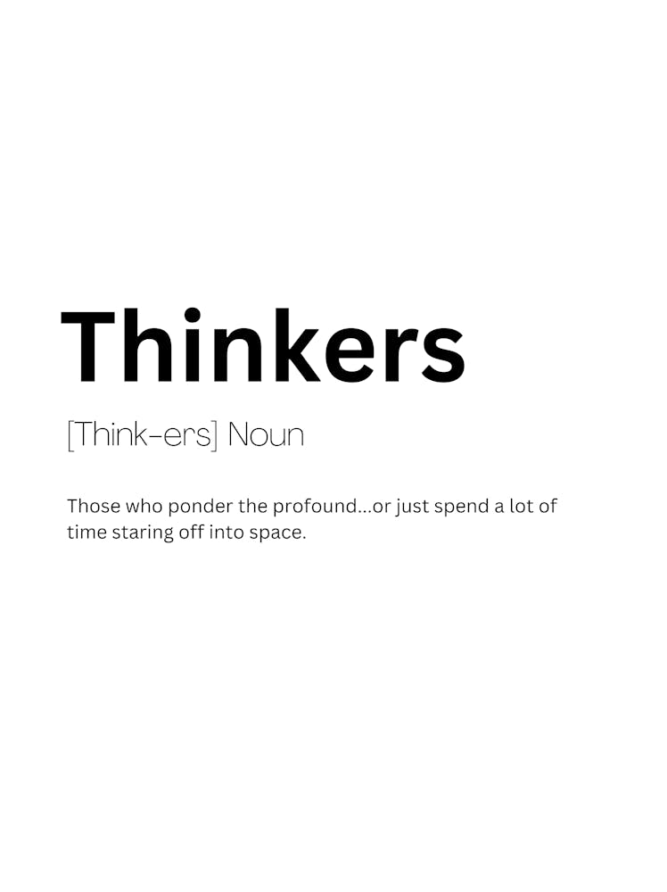 Thinkers Definition Meaning