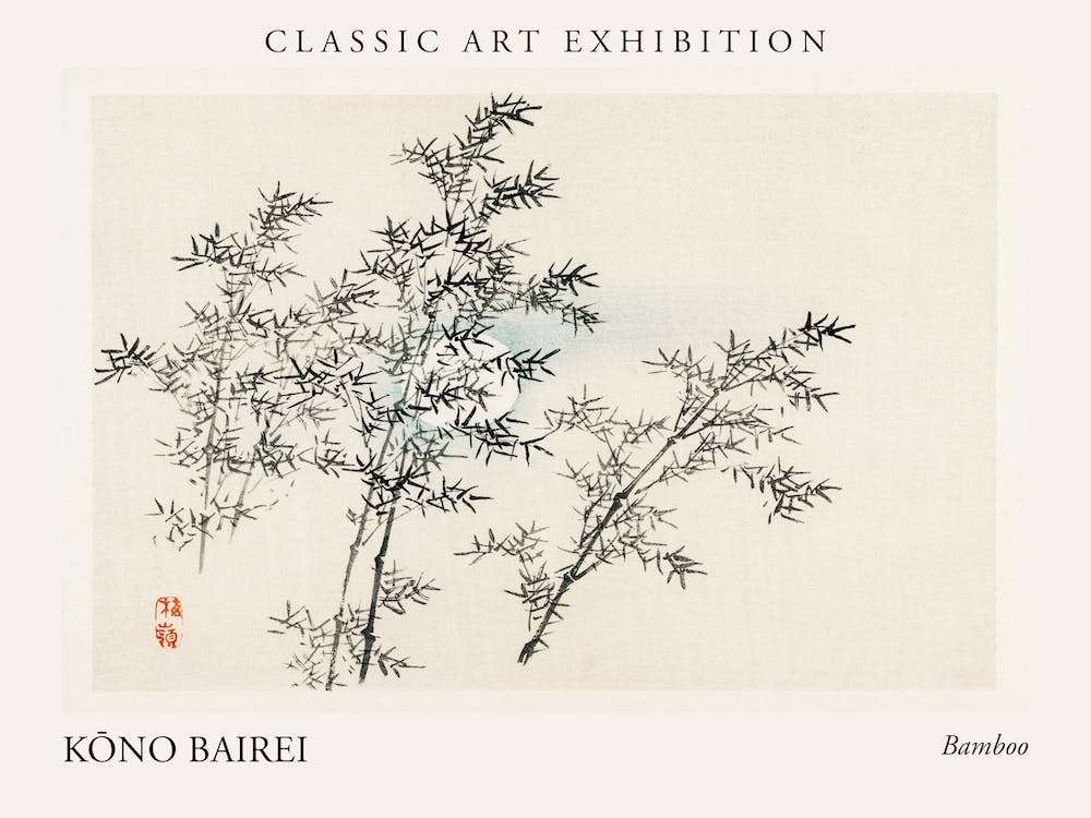 Bamboo, Kono Bairei Poster