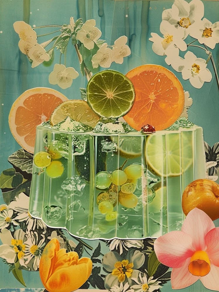 Green Jelly Retro Collage 1