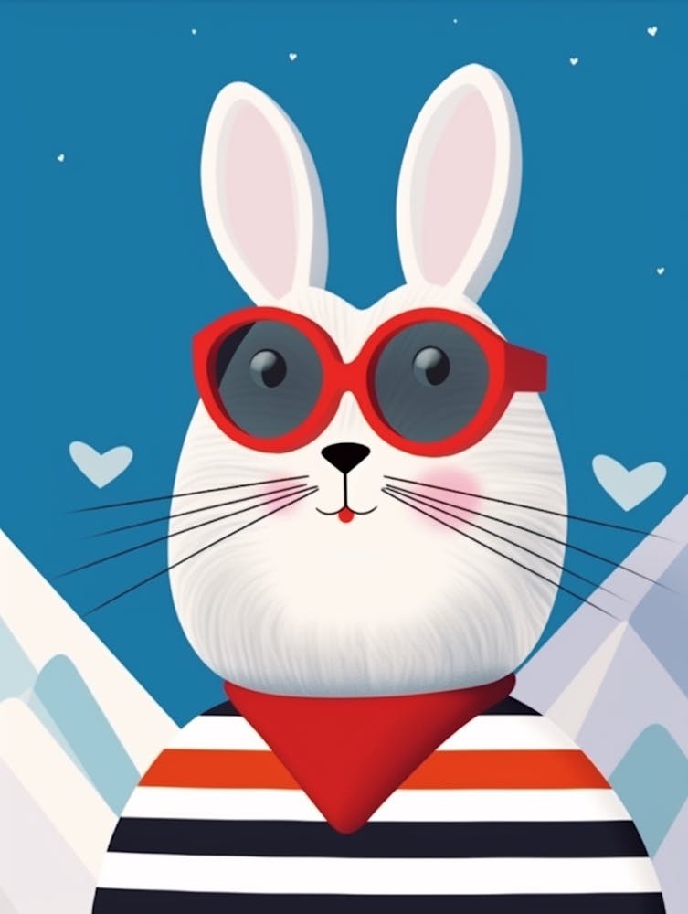 Little Arctic Hare 3 Wearing Sunglasses