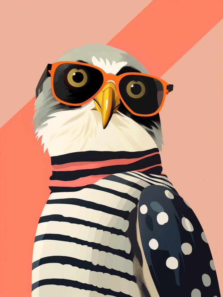 Kleiner Falke 2 Mit Sonnenbrille