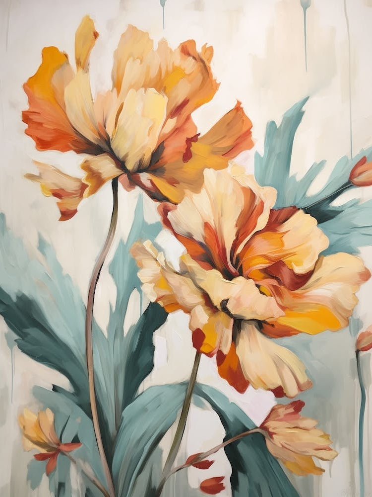 Fall Flower Painting Poppy 1