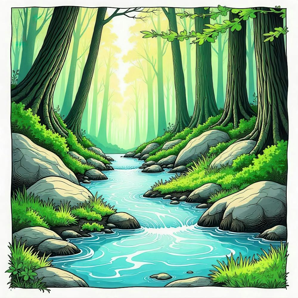 Cartoon Forest