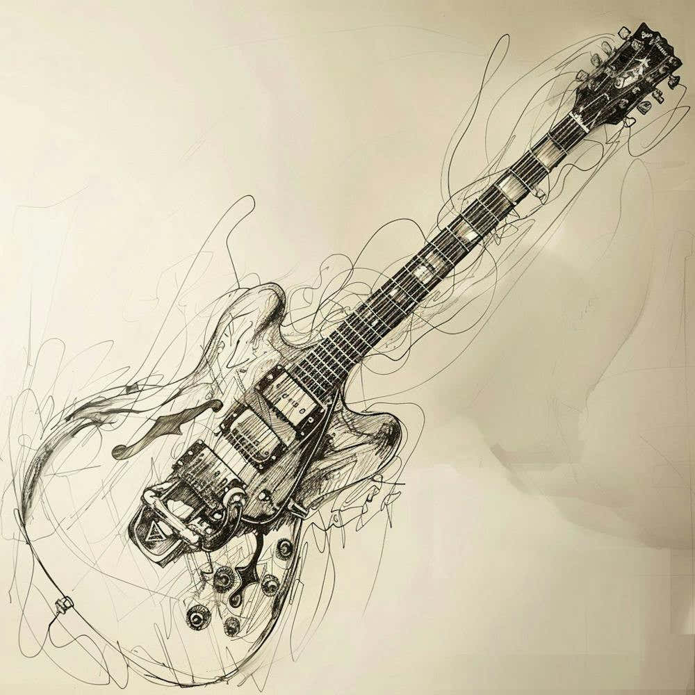 Guitar Drawing