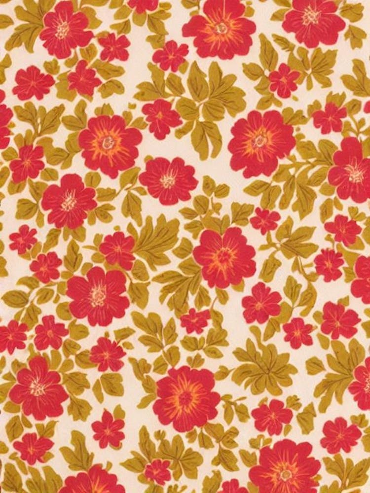 Bellflower Floral Print Retro Pattern 2 Flower