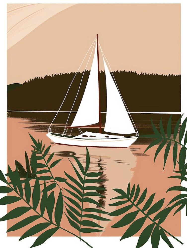 Voilier Sur Le Lac 7