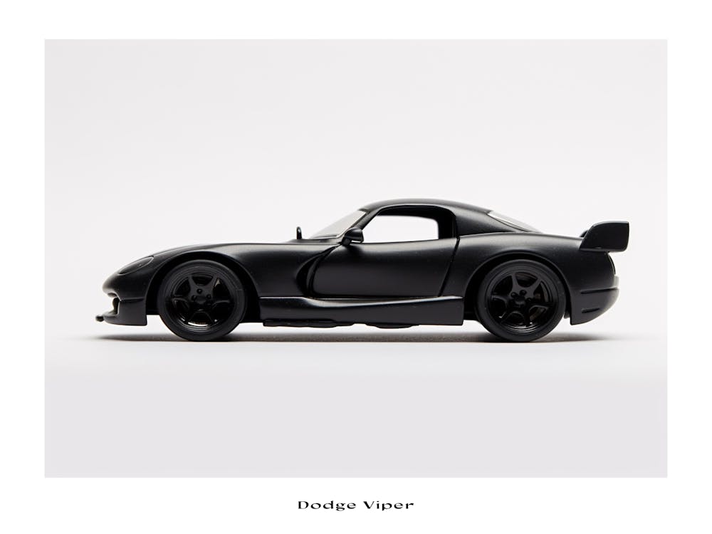 Toy Car Dodge Viper Black Poster