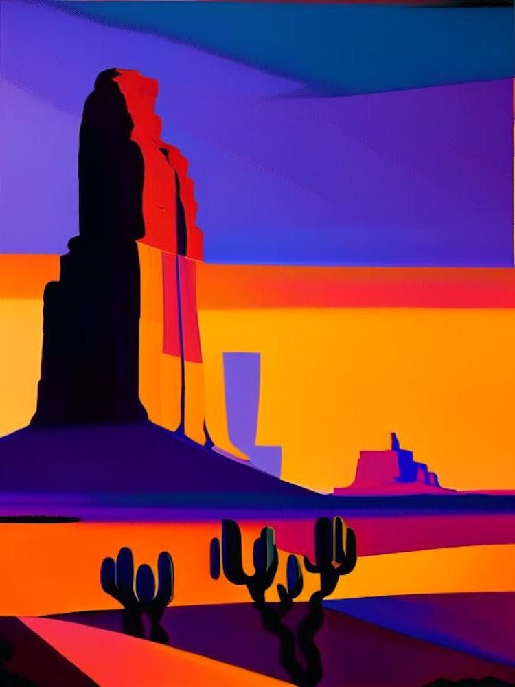 Desert Abstract Sunset 2