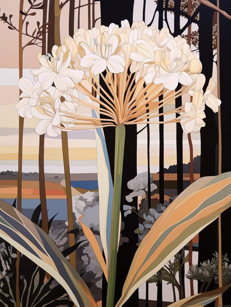 Flower Illustration Agapanthus 2