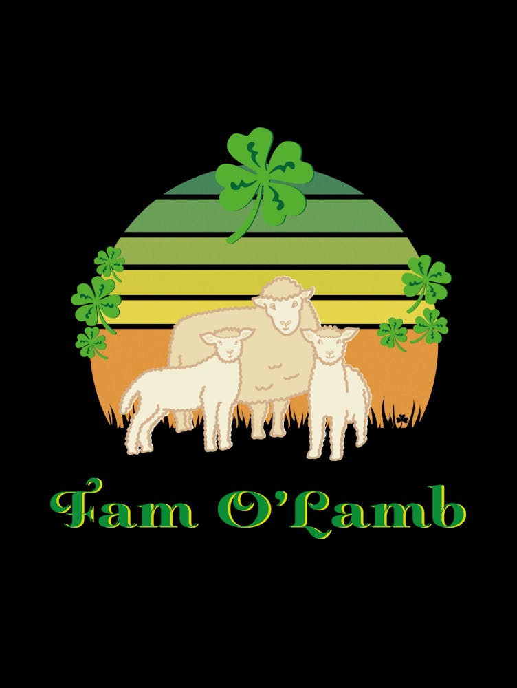 Fam O'Lamb St Patrick's Day Shamrock