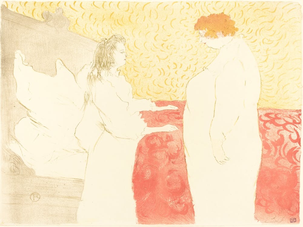 Woman In Bed, Profile (Femme Au Lit, Profil), (1896), Henri de Toulouse-Lautrec